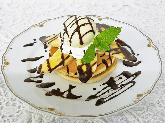 チョコバナナホットケーキ