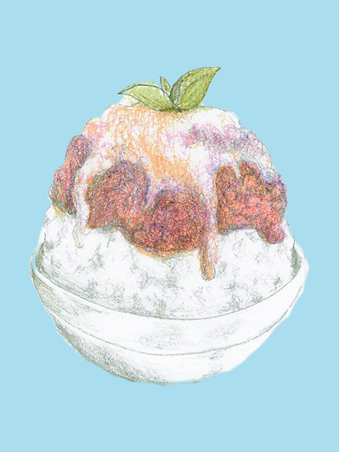 小倉ミルクのかき氷